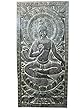 Vastu Interior Decor Yoga Wall Panels Indian Buddha Teaching Mudra Door Panel 72" X 36"