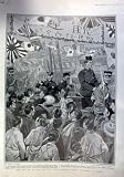 ADMIRAL TOGO WELCOME IN TOKIO 1905 Antique Print JAPAN