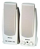 New Inland Pro Sound 2000 Amplified Computer Speakers - White Magnetically  ....