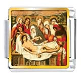 The Entombment Of Christ Religious Italian Charms Bracelet Link