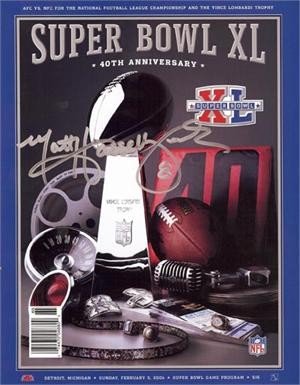Matt Hasselbeck Autographed/Hand Signed (Seattle Seahawks) Super Bowl XL Program