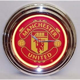 Manchester United F.C. Official Neon Clock