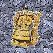 Chinese emperor statue on grand dragon throne sculpture