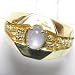 14K Man's Natural Star Sapphire Ring