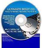 Ultimate Boot Disc CD / Ultimate Repair & Recovery Fix DOS Windows 7 XP Vista 98 95 New 2011 Disk