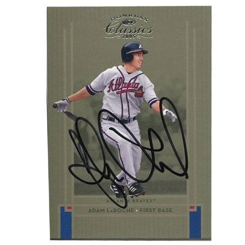 Adam LaRoche Autographed/Signed 2005 Donruss Rookie Card