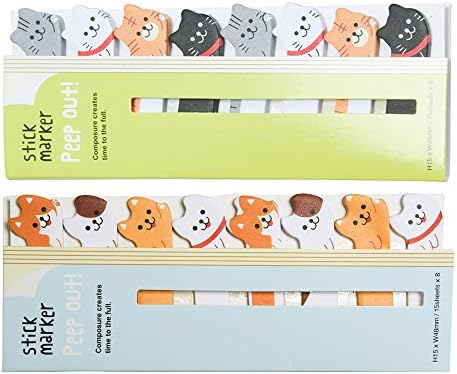 Kitten Cat Animal Post-it Bookmark Marker Memo Flag Index Tab Sticky Notes, 320 Sheets