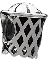 Authentic Chamilia Sterling Silver Charm "Basketball" GD-8