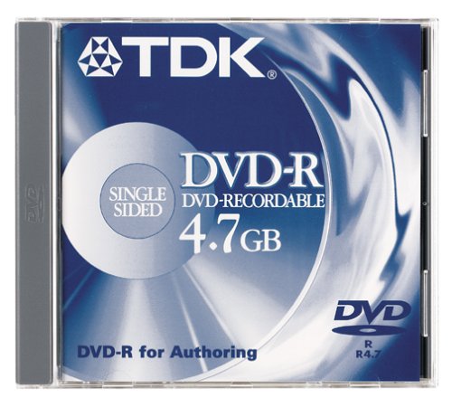 TDK Single Sided 4.7GB DVD-R (1-Pack)