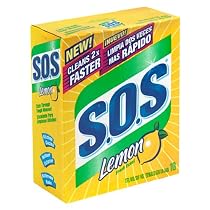 S.O.S. Soap Pads, Lemon Scent, 10-Count Boxes, Case of 12 (120 Pads)