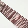 Brown Earth Tone Striped Decorative Fabric, Wedding, Craft Ribbon 4" x 30 Yards