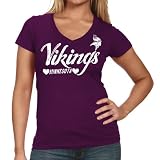 NFL Minnesota Vikings Heart Script Baby Jersey T-Shirt - Purple (Small)