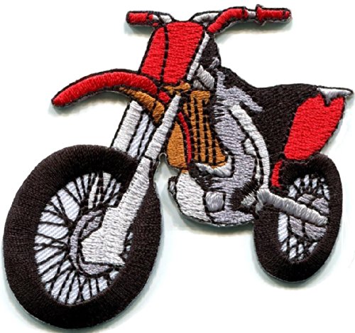 Motorcycle Motocross Racing Dirt Bike Off-road Applique Iron-on Patch New S-679 Free Shipping