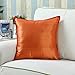 Euphoria CaliTime Cushion Covers Pillows Shell Light Weight Dyed Stripes Orange Color 18