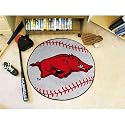 Fanmats Arkansas Razorbacks Baseball-Shaped Mat