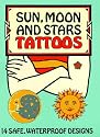 Sun, Moon and Stars Tattoos (Temporary Tattoos)