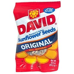 David Seeds In-Shell Sunflower Seeds Original, 0.9-Ounce Packages (Pack of 324)