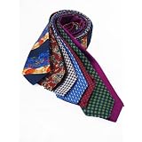 7Piece 100% Pure Silk Ties. Made in England. (214D)RRP£139.99