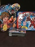 Bakugan Lot - 7 in 1 Maxus Dragonoid, Card Powerhouse set with 30 Cards and a Blue and Black Bakugan Back Pack with a Secret Storage place for Bakugan