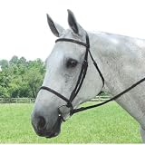 Collegiate Plain Raised Bridle with Reins