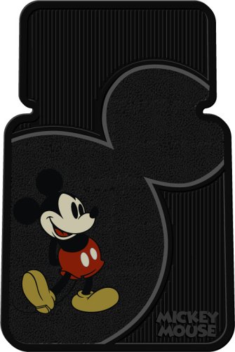 PlastiColor 001372R01 Vintage Mickey Mouse Style Universal-Fit Molded Front Floor Mat - Set of 2