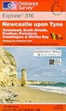 Carte de randonnée : Newcastle Upon Tyne