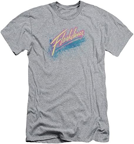 Flashdance Spray Logo Short Sleeve Mens Heather Sm Slim Fit