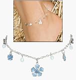 Avon Flower Drop Anklet Blue