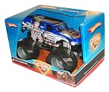 Hot Wheels Monster Jam 1:24 Scale Die Cast Official Monster Truck 2008 Series - BOUNTY HUNTER (Checker Schucks Kragen Auto Parts) with Monster Tires, Working Suspension and 4 Wheel Steering (Dimension: 7