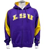 LSU Tigers Men's Varsity Full Zip Fleece Hoodie