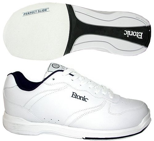 Etonic Bowling Shoes-Etonic Basic Mens Kegler White Bowling Shoes-Mens Etonic Bowling Shoes