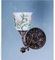 1 Lt Victorian Sconce 5 Bell Flower Shade