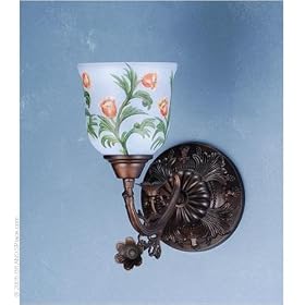 1 Lt Victorian Sconce-5" Bell Flower Shade