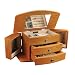 "Dinah" Mele & Co. Oak Finish Jewelry Box