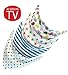 Premium Baby Bandana Bibs with Snaps- Pack of 4- Highly Absorbent Cloth Bib- Non Irritating Cotton and Fleece- Cute Patterns- Helps Feeding/ Teething/ Drooling/- Best Shower Gift for Boys and Girls