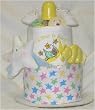 2 Tier A Star is Born Baby Diaper Cake