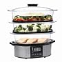 Toastess TVS-347 Silhouette Stainless-Steel Programmable Food Steamer and Rice Cooker