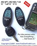 2-Way RF FOFA® Find One Find All® Key Finder, Wallet Finder, Cell Phone Finder, Remote Control Locator. Set of 2