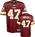 Chris Cooley Jersey: Reebok Dark Red Replica #47 Washington Redskins Jersey - 3XL