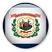 West Virginia State Flag Button - 24