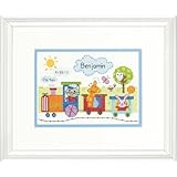 Dimensions Needlecrafts Counted Cross Stitch, Train Birth Record