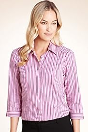 Quick Iron Classic Collar Striped Shirt