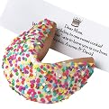 Good Fortunes® Gigantic Confetti White Chocolate Fortune Cookie