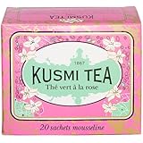 Kusmi tea  rose green tea 20 muslin tea bags 1.55 oz net wt