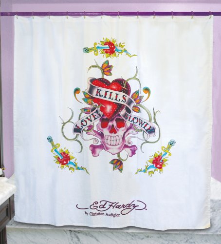 Ed Hardy Shower Curtain