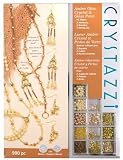 Crystazzi Jewelry Making Kit, Amber Glow Crystal and Glass Pearl