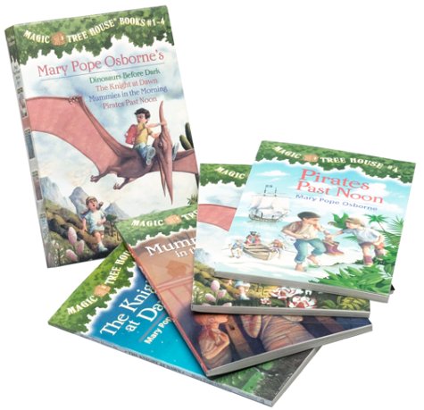 Magic Tree House Boxed Set, Books 1-4: Dinosaurs Before Dark, The Knight at Dawn, Mummies in the Morning, and Pirates Past Noon