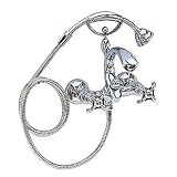 FREUER Vasca Collection: Classic Clawfoot Tub Faucet, Polished Chrome