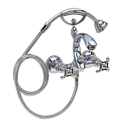FREUER Vasca Collection: Classic Clawfoot Tub Faucet, Polished Chrome