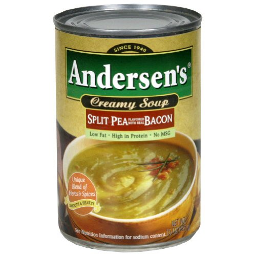 Andersen Split Pea with Bacon Soup 15 oz 12 pack J. Smithry